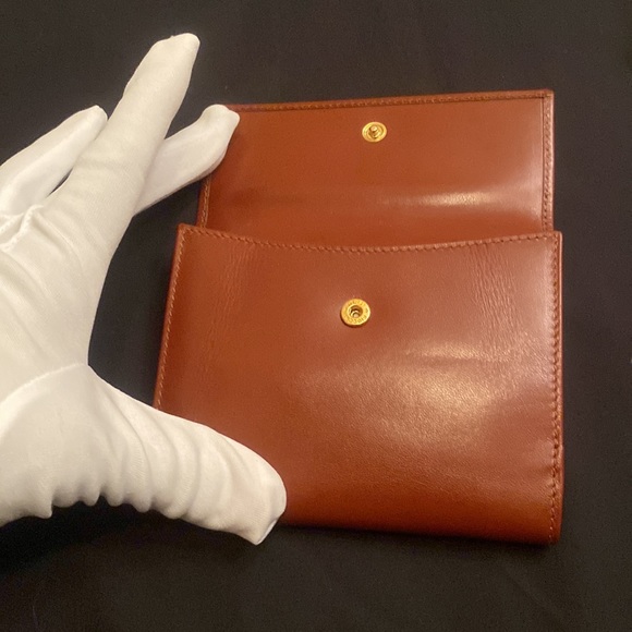 NWOT Bally Brown Leather Bi-fold Wallet -#31 - Picture 6 of 10